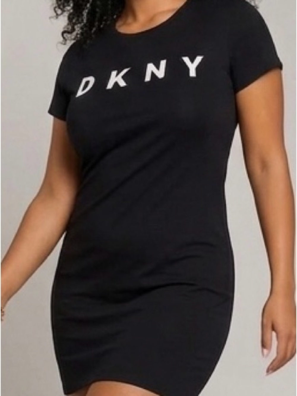 DKNY Black Dress with White Logo